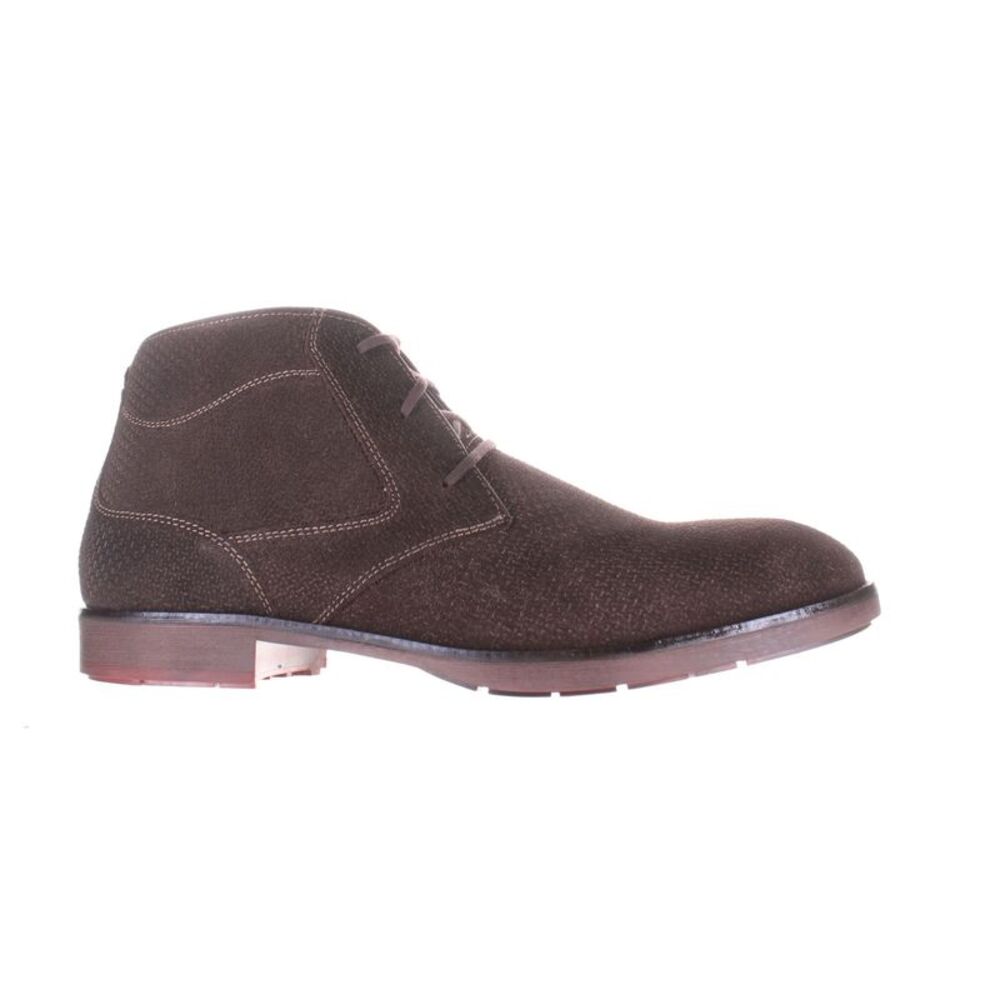 Stacy Adams Dark Brown Textured Boots